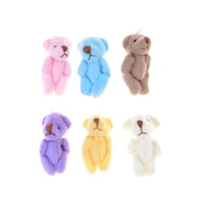 3,5 см Kawaii маленькие медведи плюшевые игрушки подвесной чучело мини пушистый медведь куклы Мягкие Детские брелки подарок