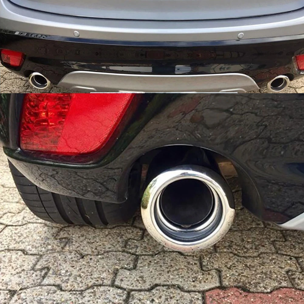 Универсальные автомобильные выхлопные трубы для автомобиля глянцевые из