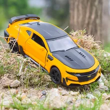 Chevrolet Bumblebee 1:32 модель автомобиля из сплава со звуком и светильник детская игрушка модель автомобиля Рождественский подарок на день рождения