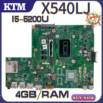 

X540L for ASUS F540L/X540LJ/F540LJ/X540LJ laptop motherboard X540LA mainboard test OK i5-5200U cpu DDR3-4GB-RAM