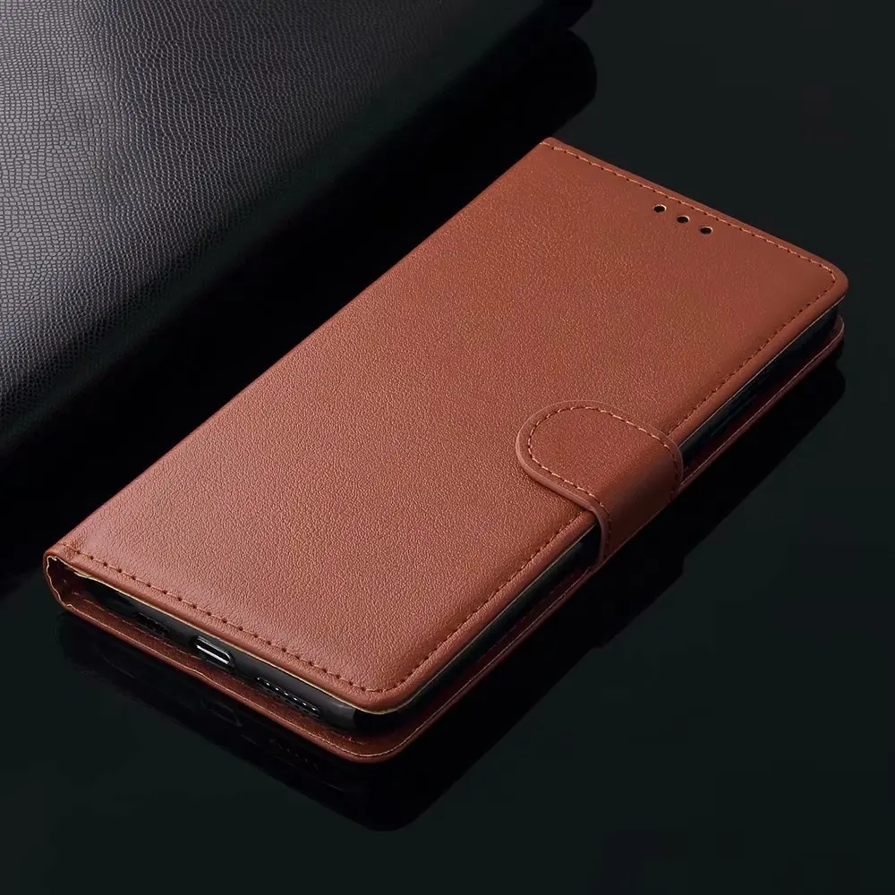 Для Redmi Note 4 4A 4X 5A 6 7 7A 8 8A 8T K20 Plus Pro для Xiaomi CC9E чехол на магните кожаный флип-бумажник чехол для мобильного телефона - Цвет: brown