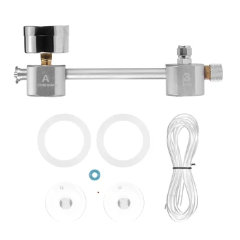 

Aquarium DIY CO2 Generator System Kit CO2 Generator System with Solenoid Valve Bubble Counter & Check Carbon Dioxide Reactor Kit