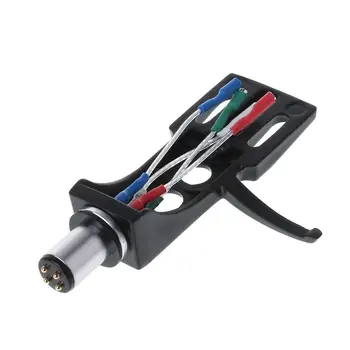 

1 Set Metal Turntable Headshell Mount Universal LP Phono Cartridge Replacement Phonograph Head Holder Stylus Lead Wire