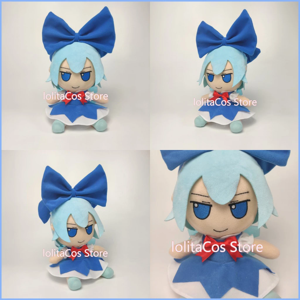 Japan Anime TouHou Project Cirno Fumo Fumo Cosplay Cute Girl Doll Plush Stuffed Throw Pillow Sitting Toy Boy Girl Xmas Gift anime outfits female