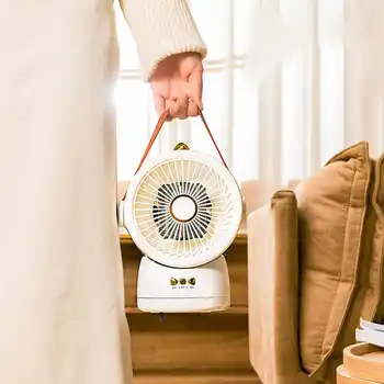 

Electric Heater Warmer Fan 800W Portable Desktop Multi-Angle Shake Head Quick Heating 2 Gears Speed Timing Warmer