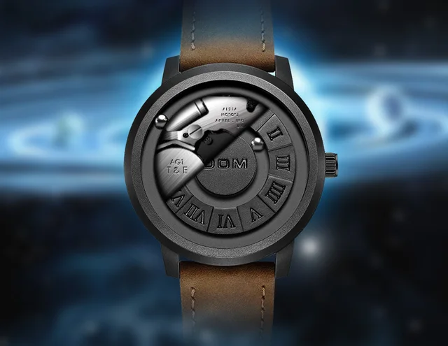 DOM Trend Concept-Reloj de moda para hombre, cronógrafo creativo con  puntero de desplazamiento, fuerza magnética, resistente al agua, nueva  personalidad - AliExpress