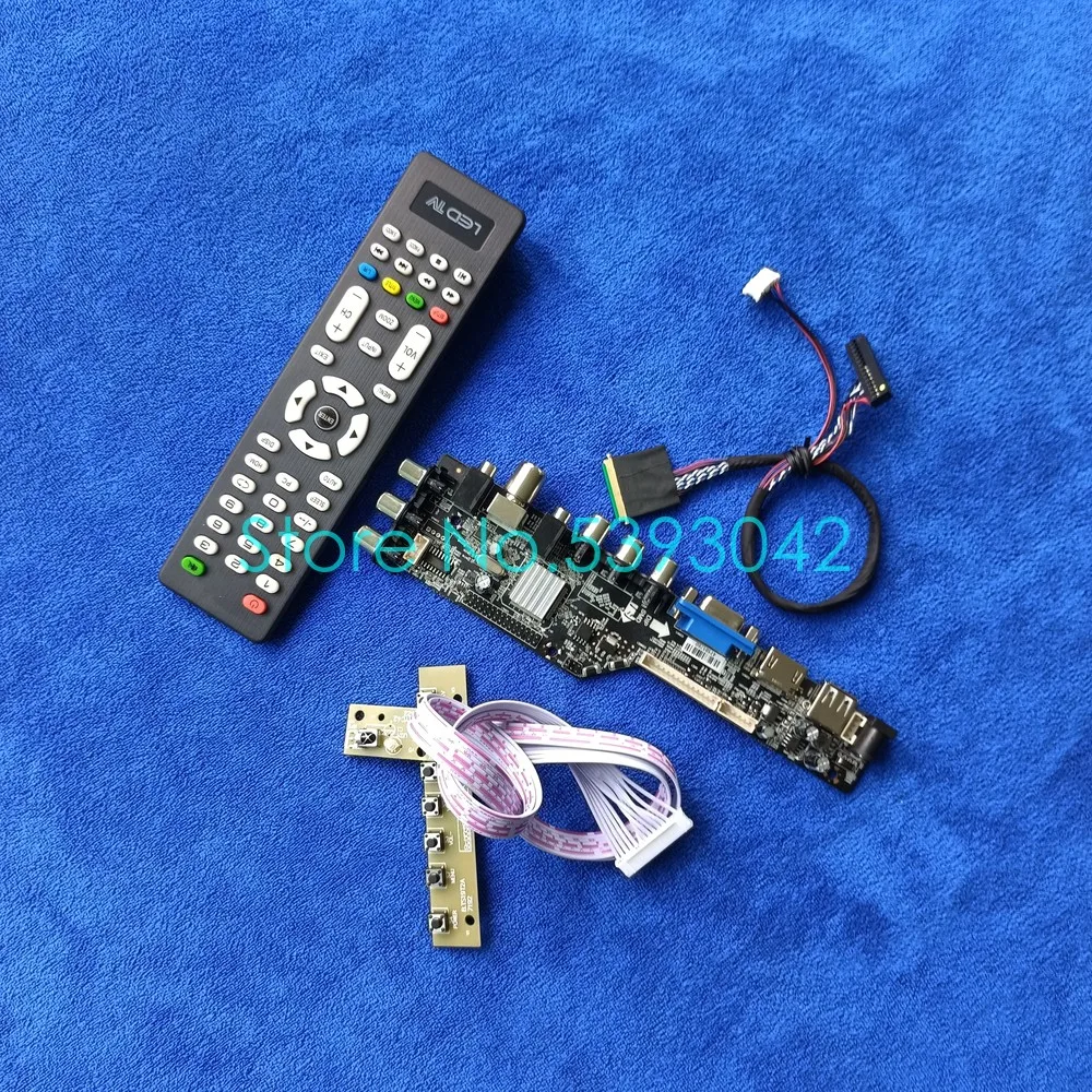 Для B140XW01 V.0/V.1/V.2/V.3/V.5/V.6/V.7/V.8/V.9/б 1366*768 USB LVDS 40-контактный цифровая панель DVB-T 3663 плата