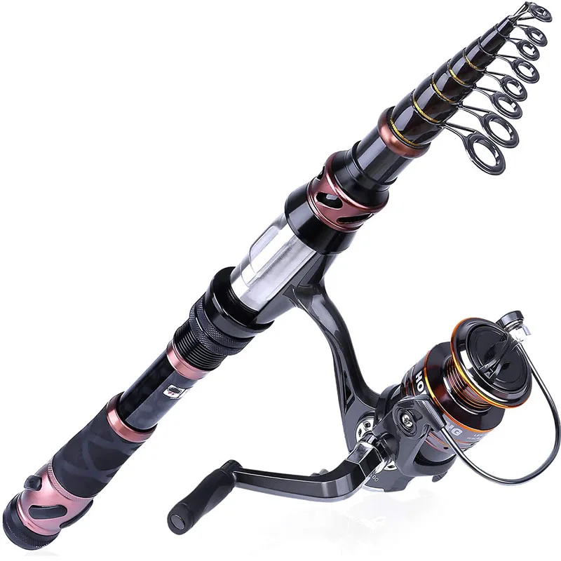 

Fishing Rod Toray 24-Ton Carbon Matrix Telescopic Fishing Rod Pole, Fishing Rod Portable Spinning Rods Sea Pole tools