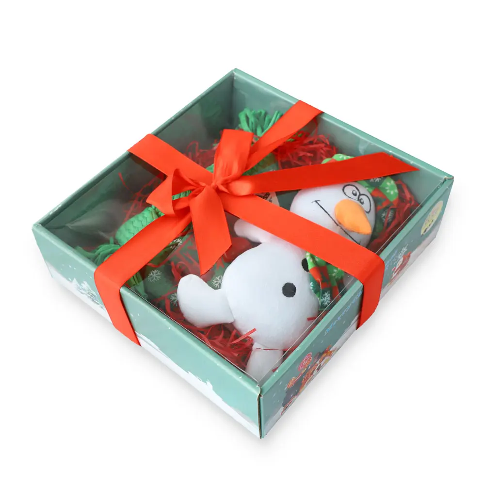 

4pcs/set Cats Toys Christmas Dog Toys Cartoon Rope Pet Interactive Toy Bite Resistant Dog Chew Puppy Cat Playing Toys