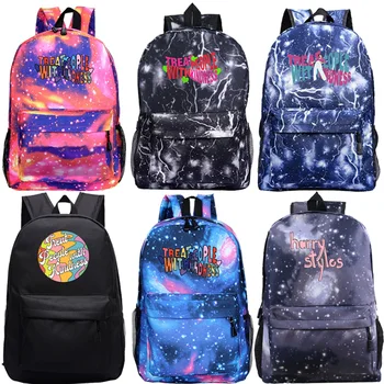 

Harry Styles Backpack Men Mochila Treat People with Kindness Bookbag Fine Line Backpack School Bags for Teenage Girls Back Pack