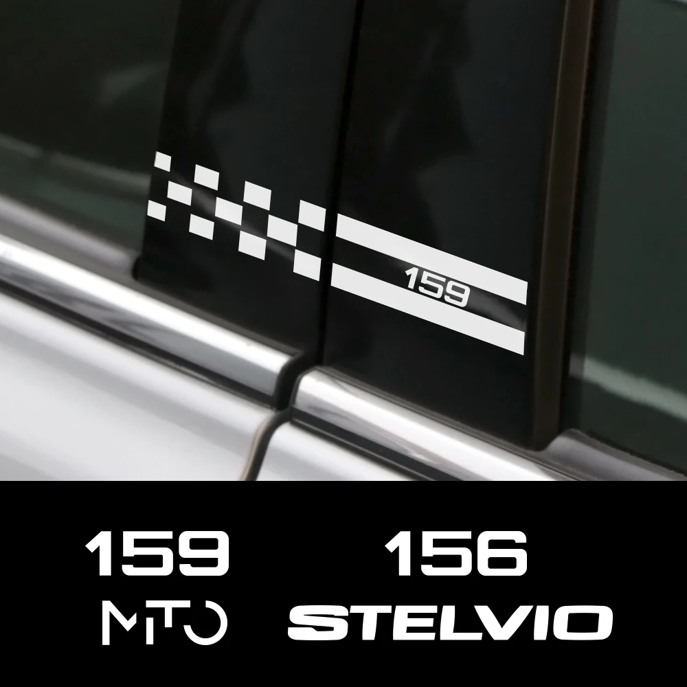 2 шт. для Alfa Romeo Giulietta 159 156 MITO Stelvio 147 Sportiva, наклейки для автомобиля, порт, украшение, автомобильные аксессуары