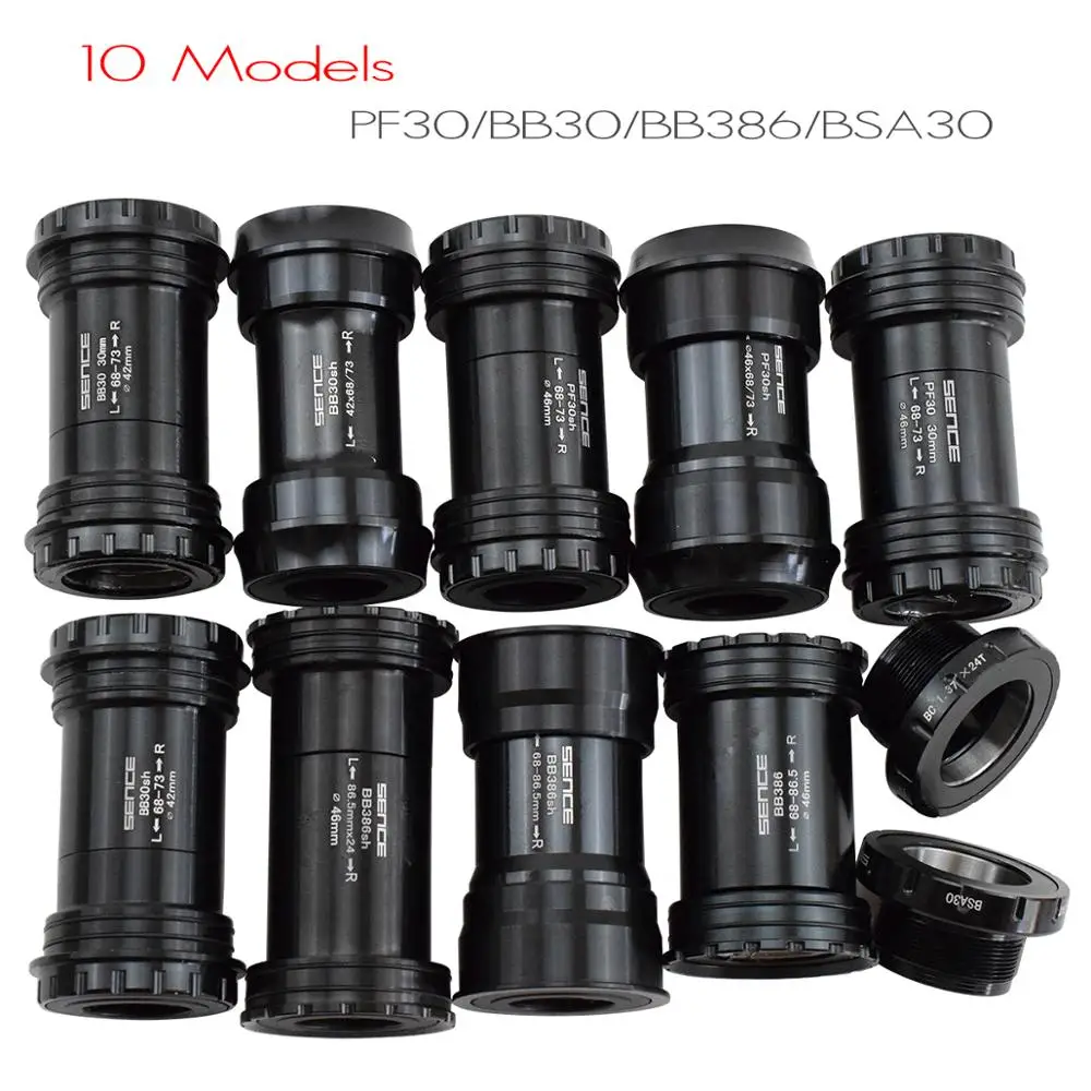 

BB30 PF30 BB386 BSA 30 24 22mmBottom Bracket Bike BB Parts Bearing 68 73mm Central Axis Road MTB Bicycle BB Set For SHIMANO SRAM