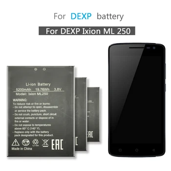 

For DEXP Amper M Ixion ML 250 / DEXP Ixion AMPER E Ixion EL 250 Mobile Phone Battery 5200mAh Battery