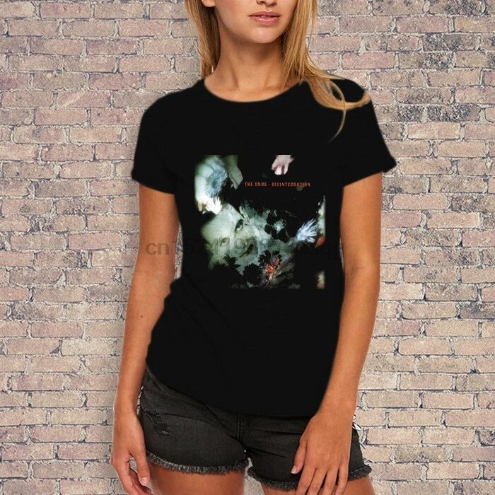 The Cure Disintegration Album Cover T-shirt Womens Style |