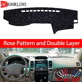 

Rose Pattern For Toyota prado 2004 2005 2006 Dashboard Cover Car Stickers Car Decoration Car Accessories Interior Car Decals