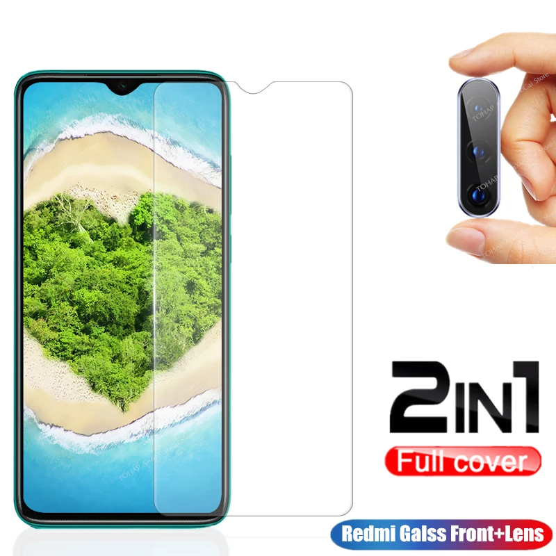 2-в-1 HD Защитное стекло для redmi note 8 7 Pro Защитная пленка объектива камеры xiaomi 8A 7A 6A 8t |