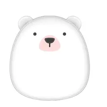 Портативный мини USB грелка для рук для зимы, быстрый нагрев, регулируемая температура нагрева, милый мультяшный белый медведь, карманный внешний аккумулятор, 6000 мАч