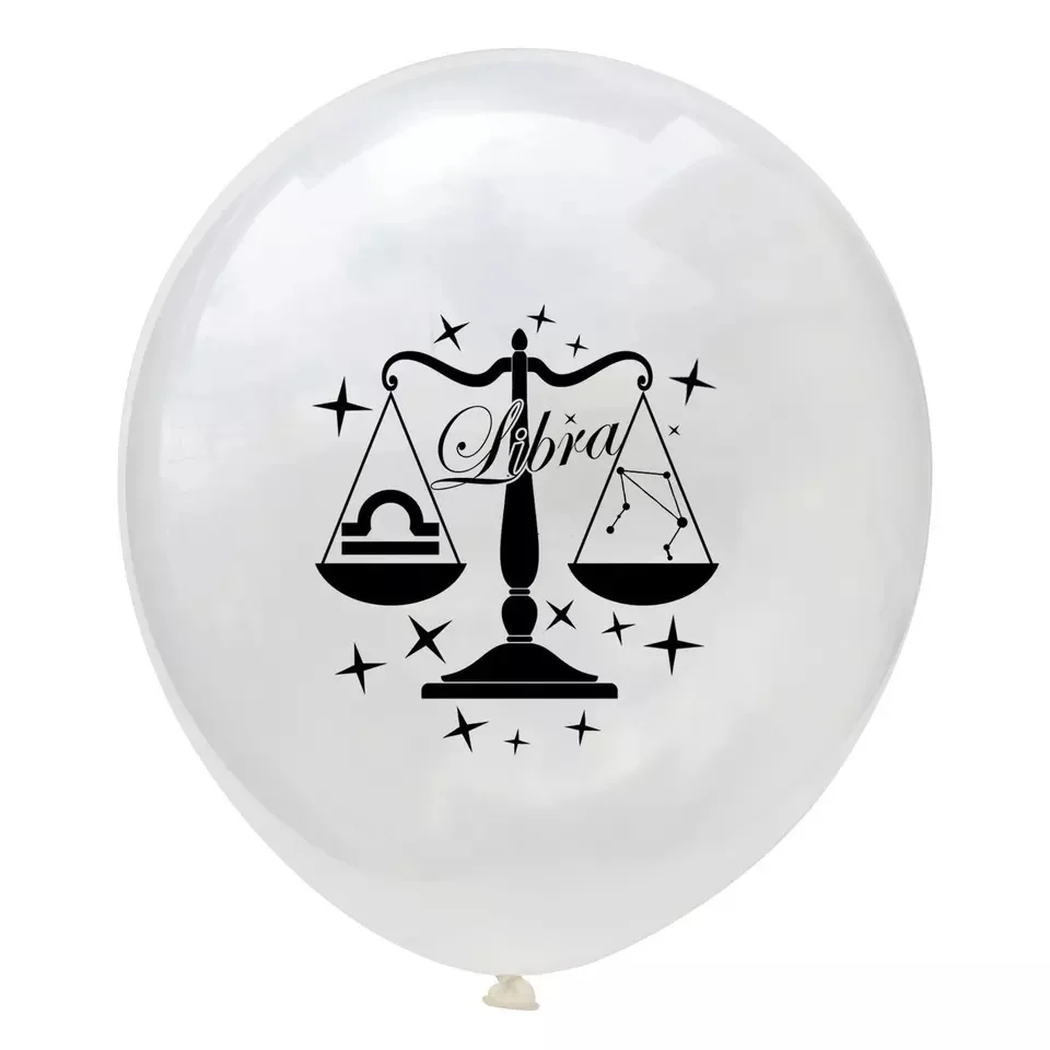 Новинка 12 латексных конфетти с созвездием, шары со звездами, Знак зодиака, блесток, шары, подарок на день рождения, вечерние, детские игрушки - Цвет: Оранжевый