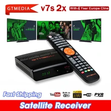 DVB Digital GTmedia V7 S2X HD Receptor support usb wifi DVB-S2 H.265 V7S2X decoder V7S HD TV box no app included