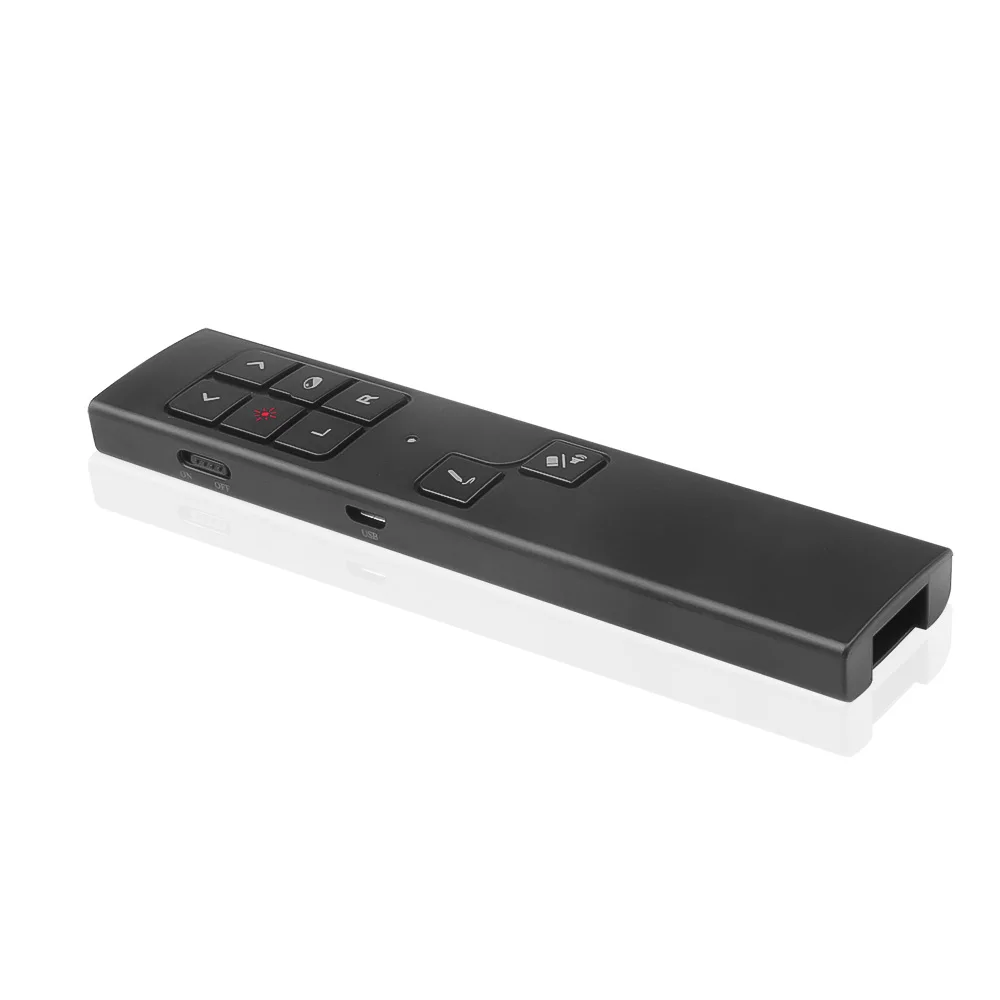 KEBIDU Voice Control Fly Air Mouse For Gyro Sensing Game RF 2.4GHz Wireless Presenter Microphone Remote Control For TV PC