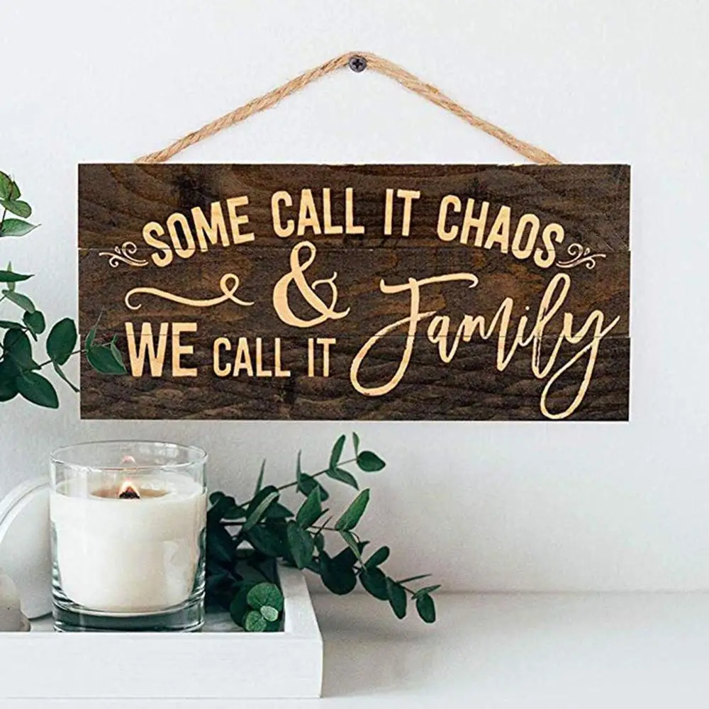 Деревянная подвеска FDH в виде таблички прямоугольный деревянный плакат стиле