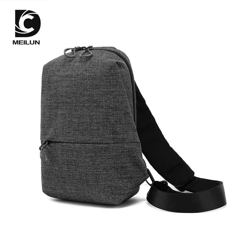 

Retro multi-functional men's chest bag casual fashion One Shoulder Messenger Bag outdoor sports Oxford waterproof waist bag