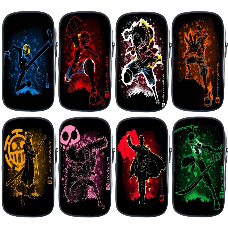 Чехол для карандашей с Луффи крутой слитный чехол ручек и подростков Канцтовары