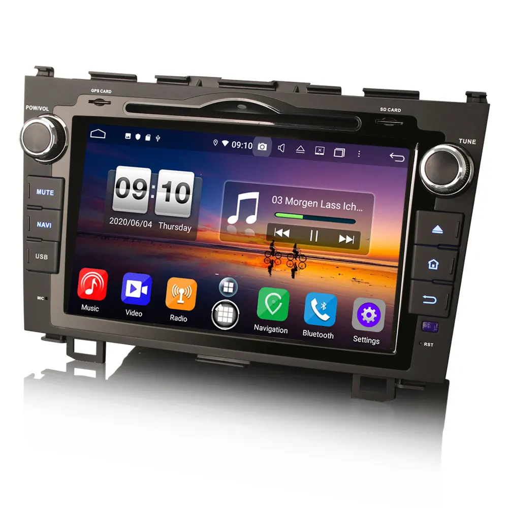 8 &quotAndroid 10 0 OS автомобильный DVD Мультимедийная навигация GPS радиосистема плеер для