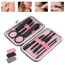 Acrylic Nail Kit 8pcs Stainless Steel Manicure Tool Set Nail Clippers Nail File Pimple Removal Needle Kit Acrylic Nail Kit