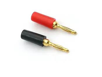 

10pcs 2mm gold-plated Banana Plug for Test Probes Instrument Meter Conversion