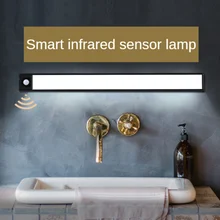 

LED ultra-thin cabinet light wiring-free wardrobe nightlight bedroom corridor human body induction light