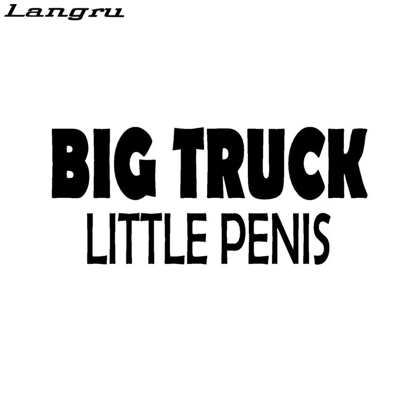 Langru Big Truck Little Penis Funny Dirty Text Stickers Vinyl Car Decals Car Accessories Jdm Car Stickers Aliexpress