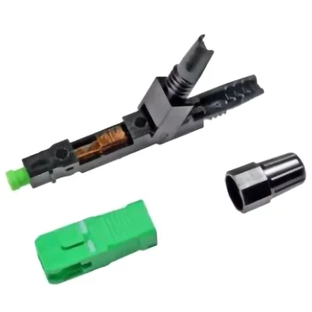 

50Pcs SC APC Fast Adapter Connector SC Adapter Embedded Support 0.9Mm 2.0Mm 3.0Mm Indoor and FTTH Flat Cable Fast/Quick Field