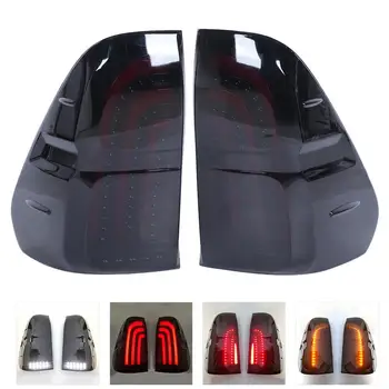 

LED Tail Lights Assembly Smoked Shell Dynamic Turn Signal Car Modification Fit for TOYOTA HILUX REVO 2016-2021