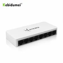 Kebidumei камер мгновенной печати Mini 8 Порты сетевой коммутатор 10/100 мбит/с Fast LAN Ethernet сетевой коммутатор gigabit адаптер с EU/US Питание
