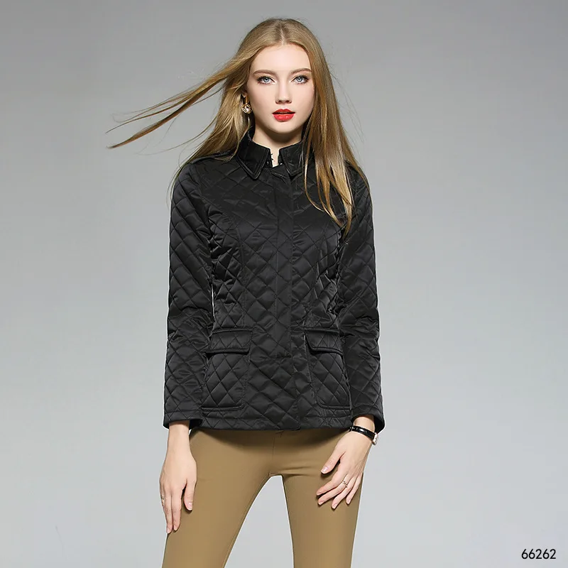 

High Quality Cotton Jacket Short Tops Winter Jacket Women Coat Korean Slim Plus size Female Parka Coat Wave pattern Padded Jacke