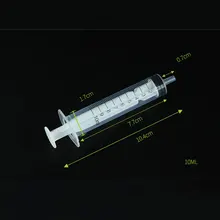 Industrial-grade 100pcs 10ml Plastic Nutrient Syringe Hydroponic Measure Disposable Sampler Injector Measuring Nutrient