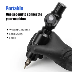 Mini Wireless Tattoo Power Supply RCA Connector 1500mAh Tattoo Battery for Tattoo Pen Machines Tattoo Power Supply