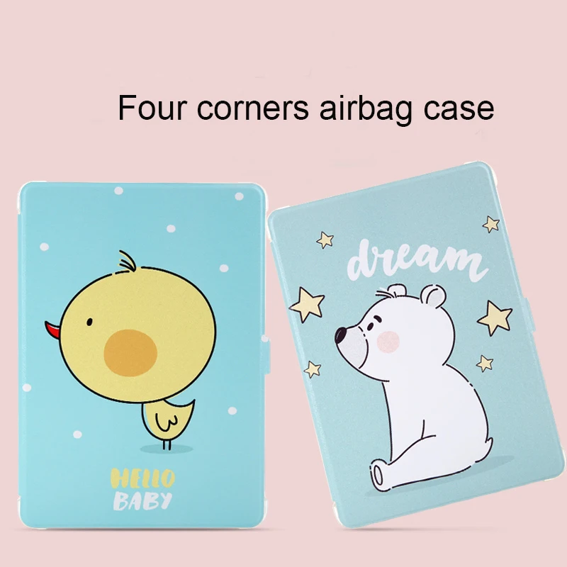 

Tablet Soft Case For iPad Pro 9.7 2017 2018 Air 1 2 Cover Cartoon Lovely Shockproof Protective Sleeve Wake up Sleep New Arrival