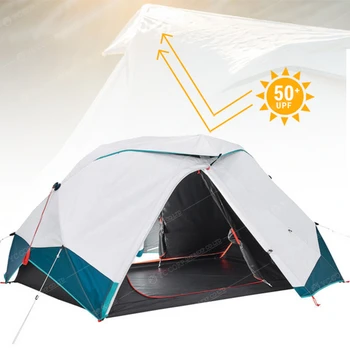 

Hot Selling Camping Tent Outdoor 2 Persons Waterproof UV Protection Steel Gsm Building Style Living Fabric Room Floor