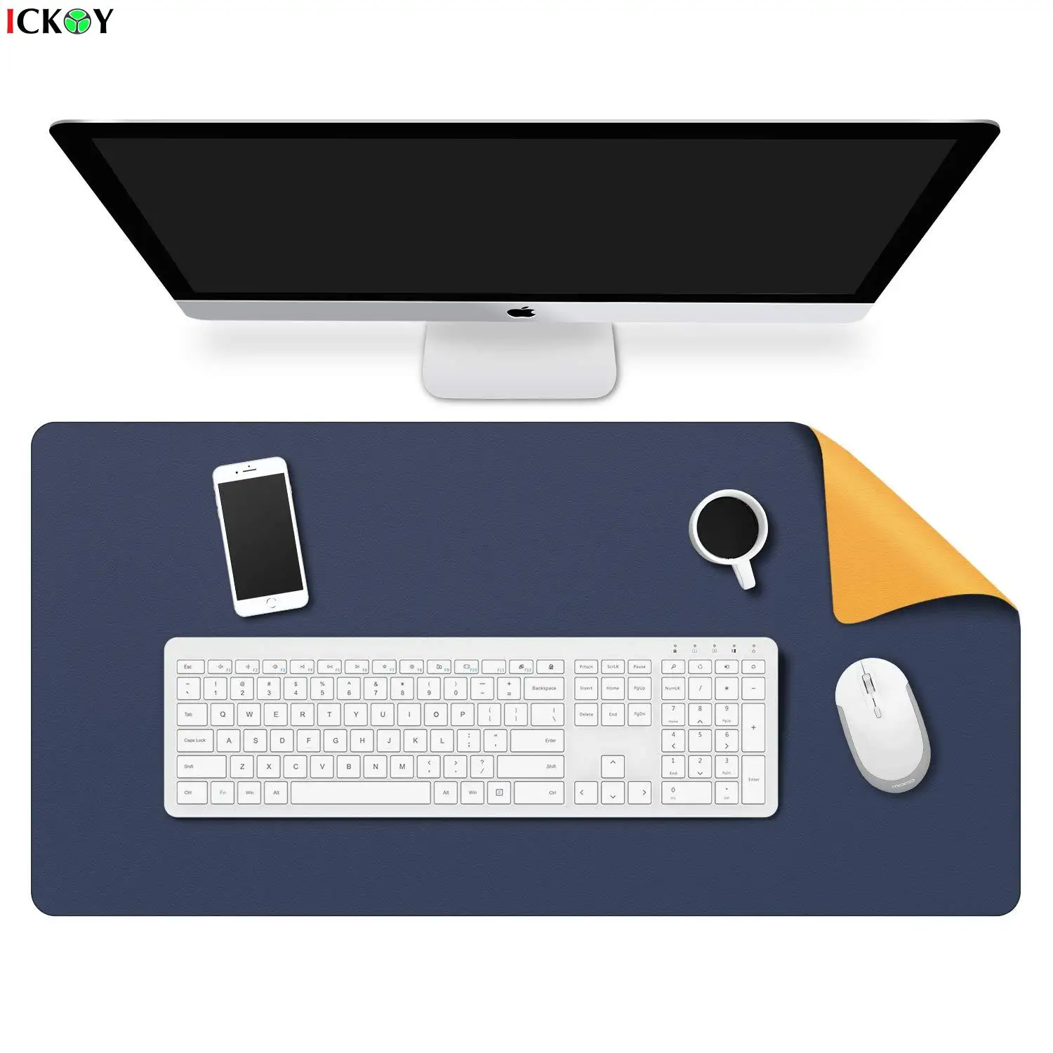  Multi-functional Office Desk Pad Ultra Thin PVC Leather Waterproof Mouse Mat Pad Keyboard Protector