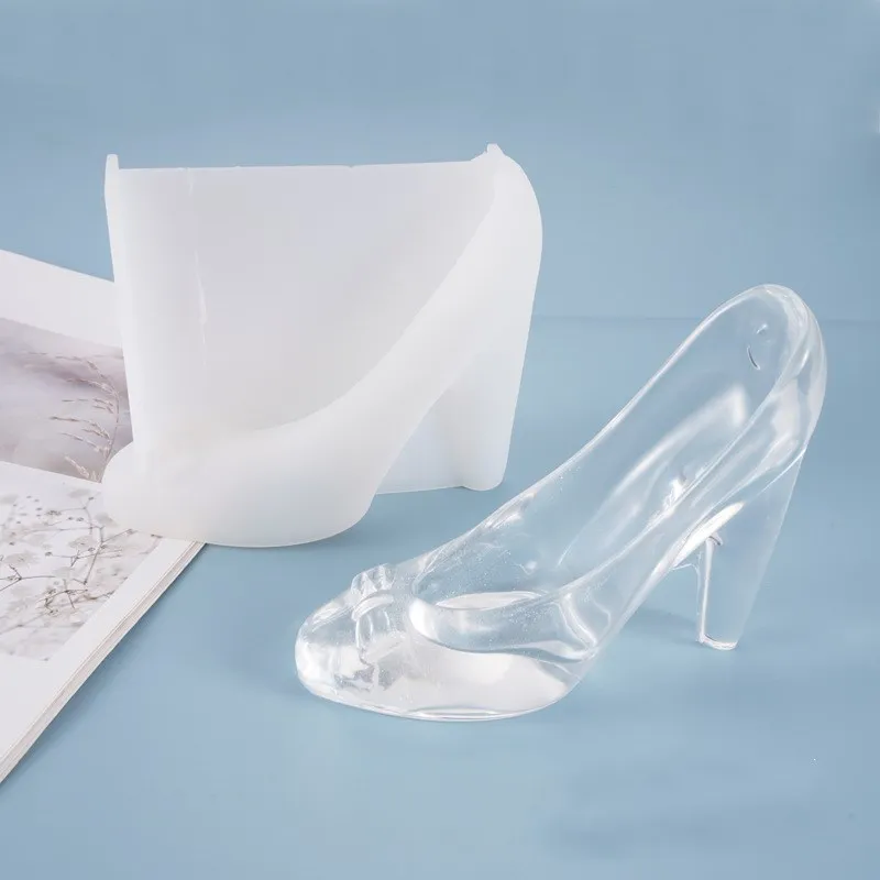 DIY 에폭시 수지 금형 하이힐 공주 신발 실리콘 금형, 홈 장식, 창의적인 장식, 보석 에폭시 수지 공예