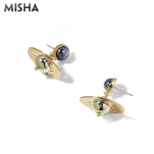 MISHA, новинка, Космическая Звезда, серьги для женщин, натуральный жемчуг, ручная работа, элегантные серьги, дизайн, висячие украшения, вечерние, подарок, 1075