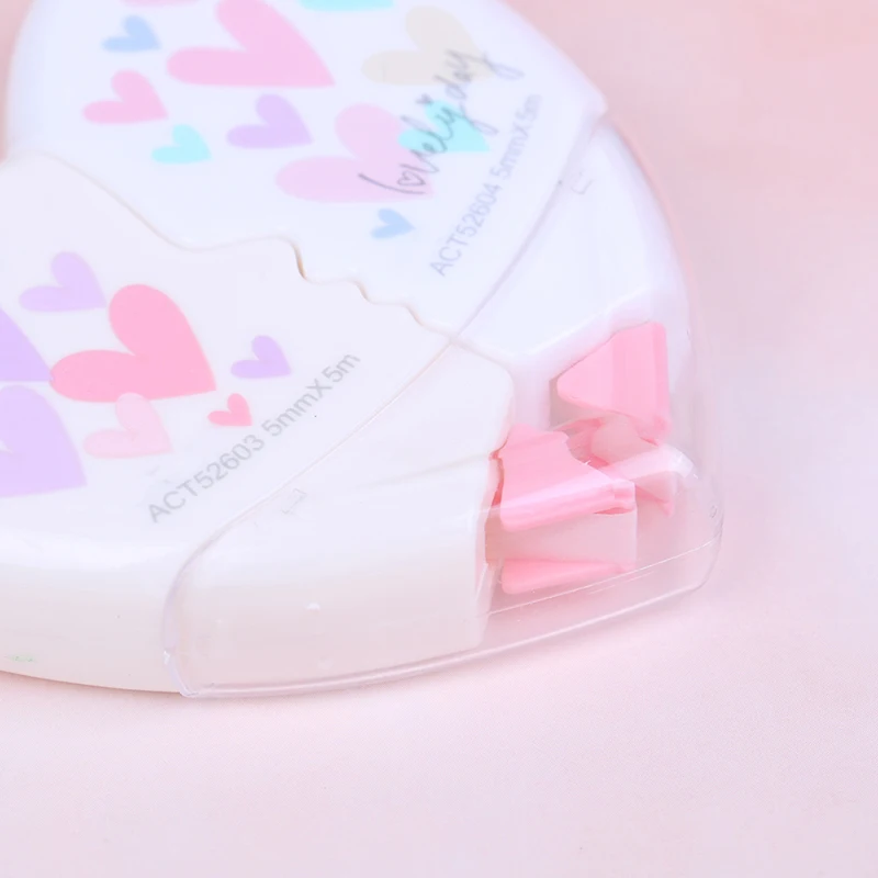 Лента для коррекции сердец Kawaii Канцелярские Принадлежности для студентов офисные школьные принадлежности 2 шт