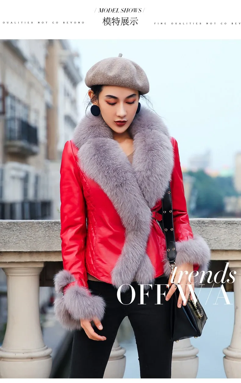 genuine sheepslin leather jacket for women (8)