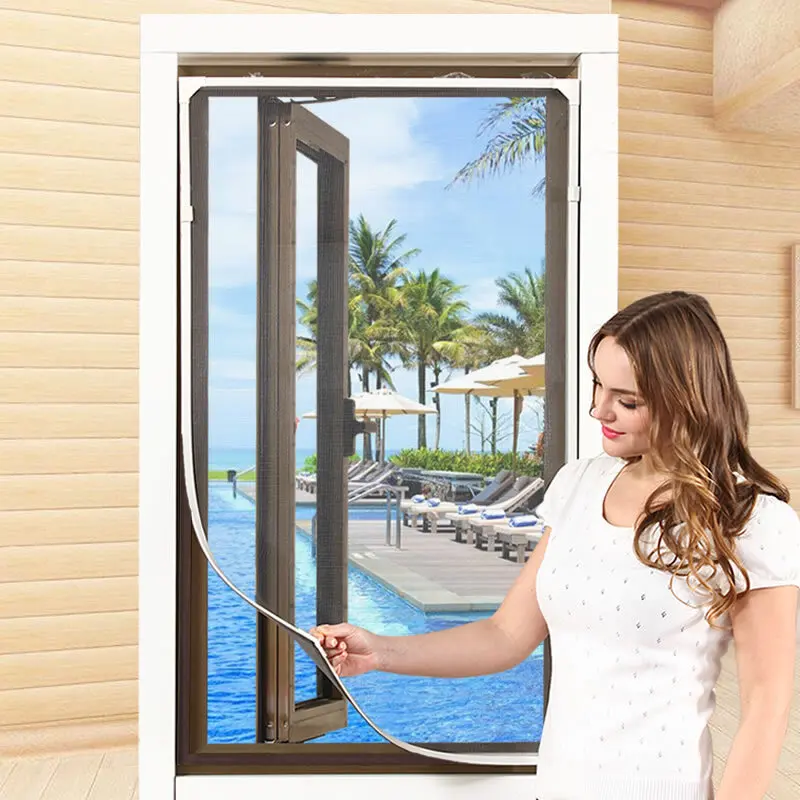 Insect-Screen Mosquito Curtain Windows Fly DIY Removable Washable-Net Tulle