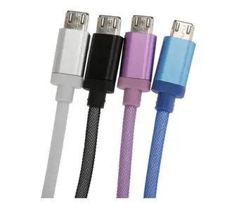 

High Quality 20cm Short Micro USB Cable Fish Net Netting Twine Data Sync Cable For Android HTC Samsung LG Huawei xiaomi