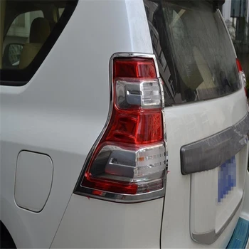 

WELKINRY car auto cover styling For Toyota Prado FJ150 2014 2015 2016 2017 ABS chrome rear tail lamp light trim