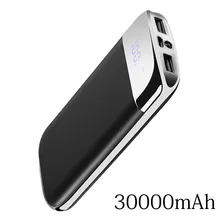 Xiao mi mi iphone 6 7 8 x xs 20000mah 전원 은행 외부 배터리 poverbank 2 usb led powerbank 휴대용 휴대 전화 충전기(China)