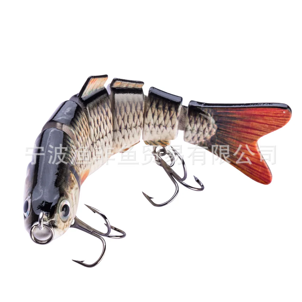 

Classic Lure Bait 10 Cm Multi-Section Bait ABS Material 19.6G 6 Section Bait Bionic False Erbium Bait